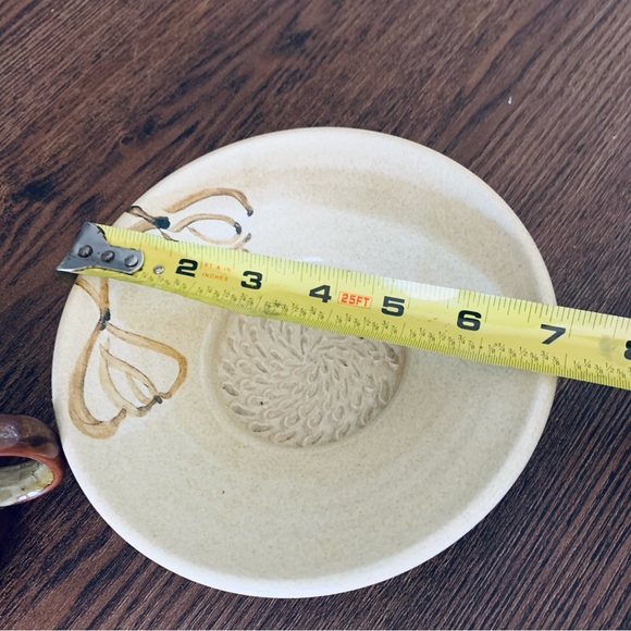 Vintage Handmade Pottery Saucer & Cup - Picture 3 of 7